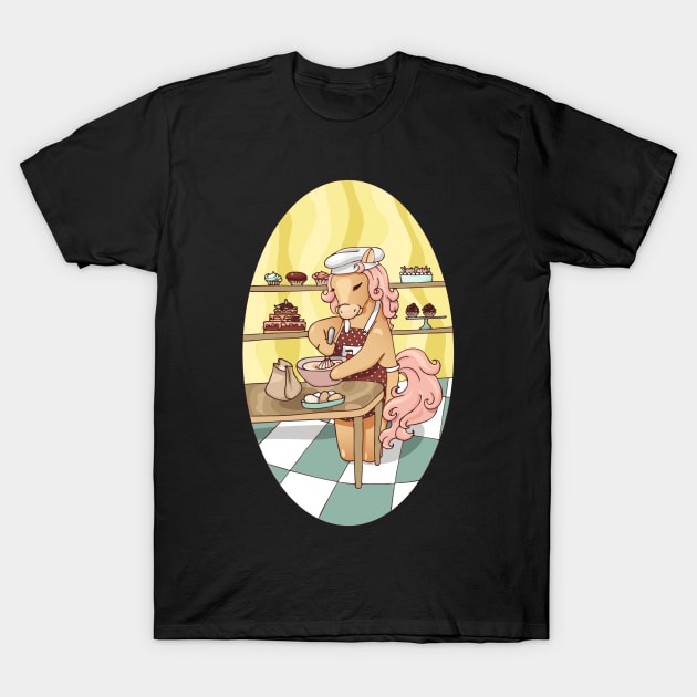 horse pastry chef T-Shirt by YuliiaLestes